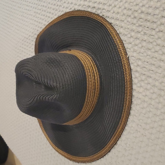 NWT Michael Stars Straw Wide Brim Fedora - Picture 1 of 5